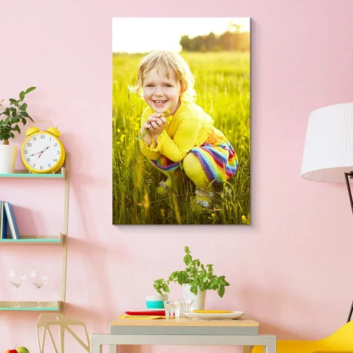 Vista 4 de NWT Impresiones de lienzo personalizadas con tus fotos para niños mayores, cuadros de lienzo personalizados para pared para imprimir enmarcadas