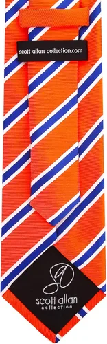 Vista 115 de Scott Allan - Corbatas de rayas para hombre - Corbata tejida para hombre