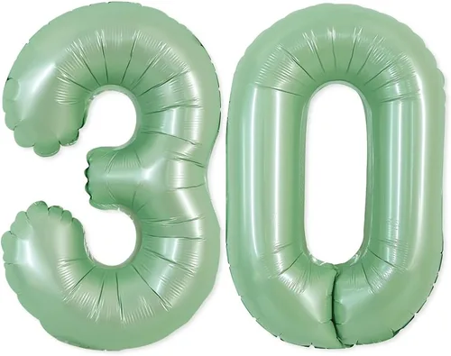 Vista 336 de TONIFUL Globo de aluminio negro de 40 pulgadas con el número 0, decoraciones de cumpleaños negro (Bk-black)