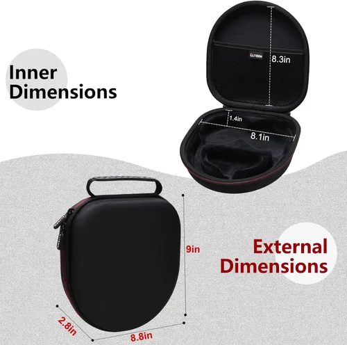 Vista 2 de LTGEM - Funda compatible con auriculares inalámbricos SteelSeries Arctis Nova 7X / 7 para juegos multiplataforma