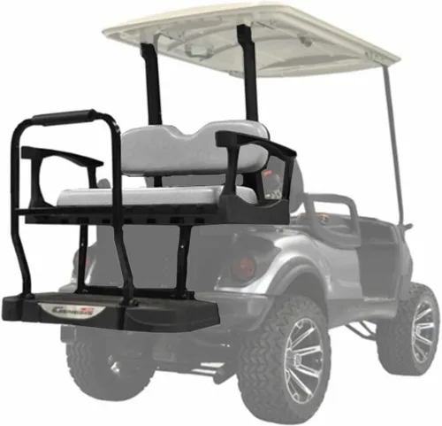 Vista 9 de MADJAX Genesis 250 - Kit de asiento trasero de acero para carrito de golf compatible con Yamaha G29/Drive Compatible con modelos 2007-2016 Gris