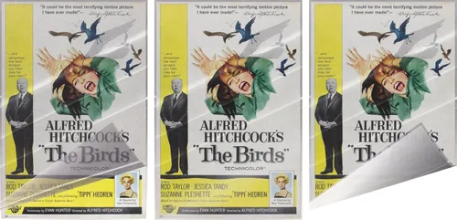 Vista 3 de Alfred Hitchcock's The Birds - Póster de película (estilo regular) (tamaño: 24 "x 36") (póster laminado y tiras)
