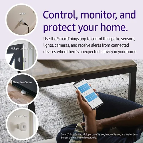 Vista 5 de SmartThings Hub de 3ra Generación [GP-U999SJVLGDA] Hub de Automatización del Hogar Inteligente Monitoreo del Hogar Dispositivos Inteligentes