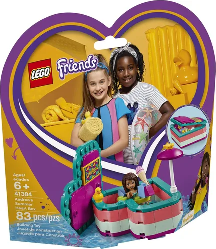 Vista 4 de LEGO Friends Andrea's Summer Heart Box 41384 Kit de construcción, nuevo 2019 (83 piezas)
