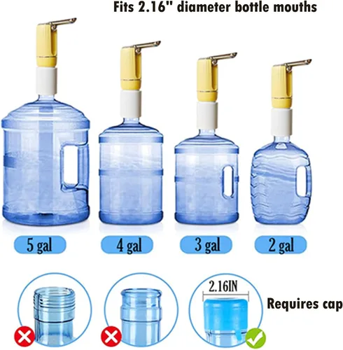 Vista 8 de CoolWAY Botella de agua eléctrica plegable de 2 a 5 galones con filtros reemplazables - Filtro de agua portátil para camping, al aire libre, hogar