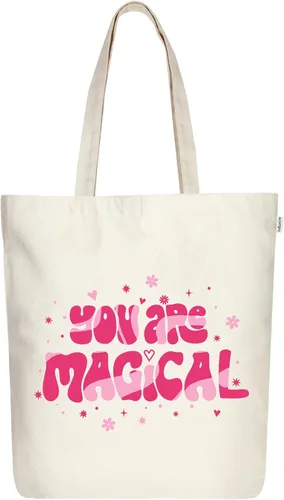 Vista 30 de Ecoright - Bolsa de mano para mujer con cremallera, bolsa de mano pequeña, bolsa de lona, bolsa de algodón reutilizable para playa, comestibles