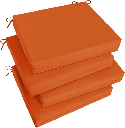 Vista 30 de Basic Beyond Juego de 4 cojines para sillas de exterior, cojines de exterior para muebles de patio, cojines resistentes al agua para sillas de patio