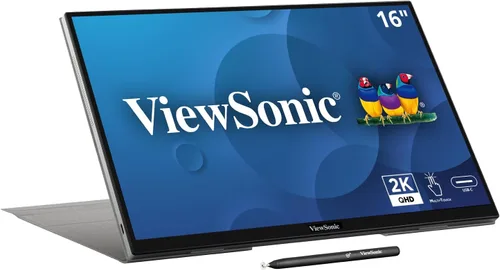 Vista 8 de ViewSonic VA1653 - Monitor portátil de 16 pulgadas 1080p FHD IPS con cuidado de los ojos, soporte incorporado, USB C, Mini HDMI y estuche protector.