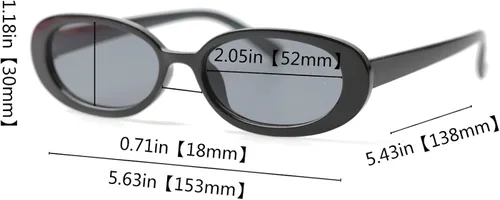 Vista 4 de Sopaila Mini gafas de sol retro extraestrechas, ovaladas, redondas, delgadas, ojo de gato, gafas de sol