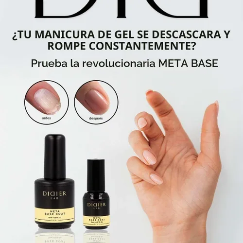 Vista 3 de DIDIER LAB Capa base de gel transparente de alta calidad, esmalte de gel base LED UV, capa base de gel impermeable de larga duración, fuerte