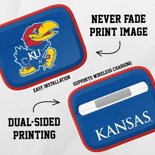 Vista 3 de Kansas Jayhawks HDX - Funda compatible con Apple AirPods Pro 1 y 2 (clásico)