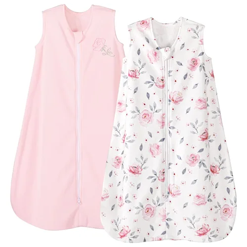 Vista 13 de PHF Saco de dormir cálido de microforro polar para bebé de 0 a 6 meses, manta suave para bebé, sacos de dormir con cremallera de 2 vías, paquete
