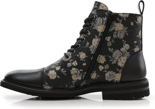 Vista 3 de Polar Fox Brooke MPX806061 - Botas Chukka de lana y cuero con cordones y cierre de cremallera