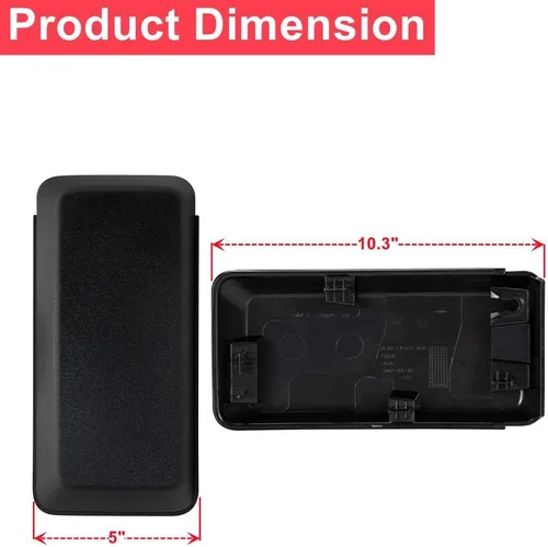 Vista 8 de POETRYXIAO Protectores Almohadillas de Parachoques Delantero Insertos Tapas de Extremo Cubierta Compatible con Ford F150 2018 2019 2020, 1 Par