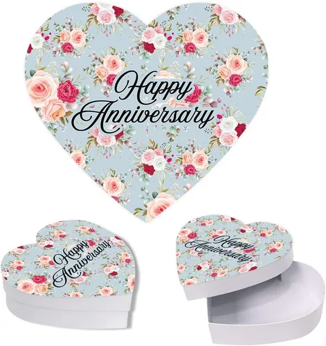 Vista 8 de Andaz Press Caja en forma de corazón para el día de San Valentín con tapa, divertida caja reutilizable en forma de corazón para tocino, caja de Bacon