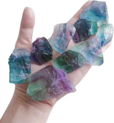 Vista 11 de Luckeeper Cristales en bruto de 0.5 libras de piedras curativas de cuarzo obsidiana negra crudo para rodar, envolver alambre, Wicca Reiki