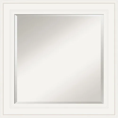 Vista 82 de Amanti Art - Espejo de baño blanco para sobre lavabo, espejo de tocador rectangular blanco de 35x45 para gabinete, marco moderno extragrande, se