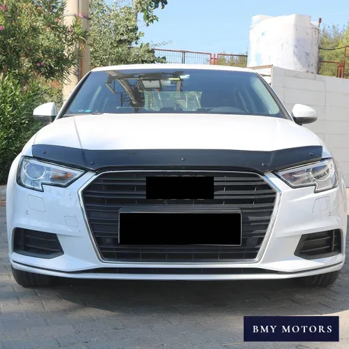 Vista 3 de BMY Deflector de capó para Audi A3 Sedan 2015-2020, protector de insectos