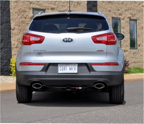Vista 8 de CURT Enganche de remolque 13066 Clase 3, receptor de 2 pulgadas, cuerpo principal expuesto, para algunos modelos de Hyundai Tucson, Kia Sportage