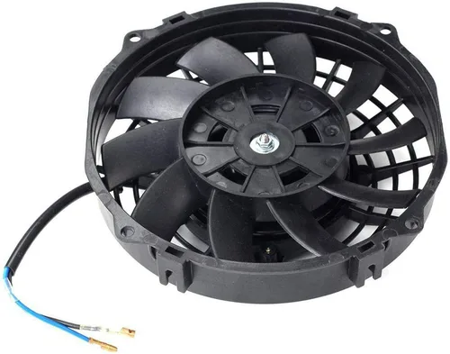 Vista 8 de Radiador universal de 15 filas de radiador de transmisión remota, enfriador de aceite de aluminio con ventilador de refrigeración negro de 7