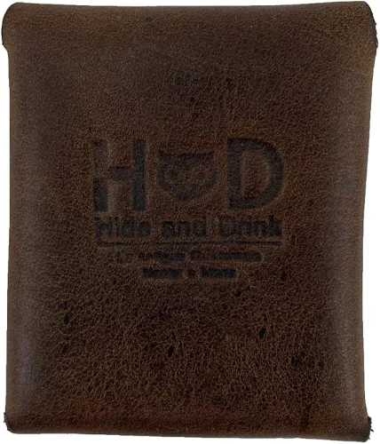 Vista 2 de Hide & Drink, Leather Minimalist Coin Pouch, SD Card Holder, Wallet and Cash Organizer, Handmade Includes 101 Year Warranty