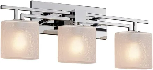 Vista 3 de Justice Design Group Lighting FSN-8703-30-FRCR-DBRZ Aero - Barra de baño, bronce oscuro