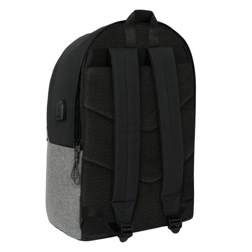 Vista 6 de Mochila para Portátil Eckō Unltd. Rhino Negro Gris