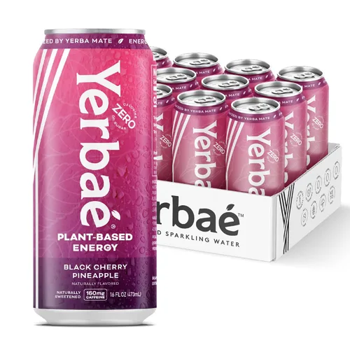 Vista 31 de Yerbae - Agua espumosa mejorada (12 unidades) Energy Yerba Mate 340 ml, lata