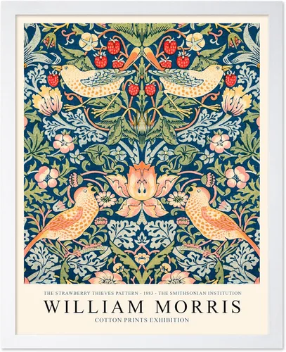 Vista 8 de Poster Master Impresión Vintage del Ladrón de Fresas - Póster Retro de William Morris - Arte de Patrón Floral - Regalo para Hombres y Mujeres