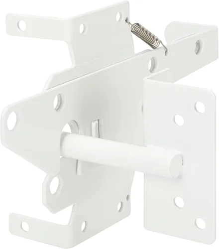 Vista 8 de HILLMASTER Pestillo de puerta de alta resistencia autobloqueante para valla de madera, cerradura de puerta automática de gravedad de montaje