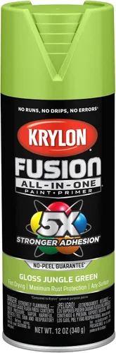 Vista 39 de Krylon Fusion - Pintura en aerosol adhesiva todo en uno para uso en interiores y exteriores, 12 onzas, vidrio de playa