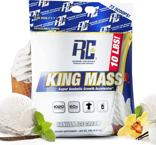 Vista 10 de Ronnie Coleman Signature Series King Mass XL Mass Gainer - Proteína en polvo, ganador muscular, 2.16 onzas de proteína, 6.35 oz de carbohidratos