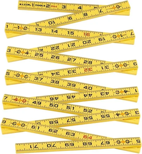 Vista 5 de Klein Tools 910-6 Regla plegable de 6 pies, fibra de vidrio duradera, lectura