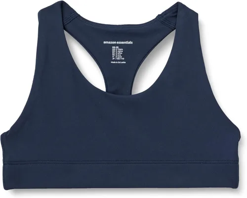 Vista 6 de Amazon Essentials Sujetador deportivo Total Train con cuello redondo y espalda cruzada para niña