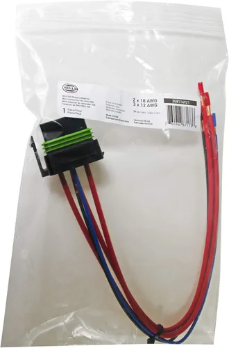 Vista 2 de HELLA H84709001 Iso conector de relé resistente a la intemperie con plomo de 12 pulgadas