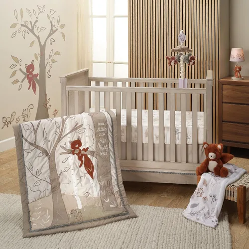 Vista 23 de Lambs & Ivy Baby Blooms - Juego de ropa de cama para cuna (3 piezas, diseño floral/mariposa), color rosa