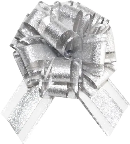 Vista 8 de HQJAXJ 6 lazos azul cielo para envolver regalos, lazos con purpurina de 6 pulgadas para cestas de regalo, Pascua, cestas de regalo, fiestas