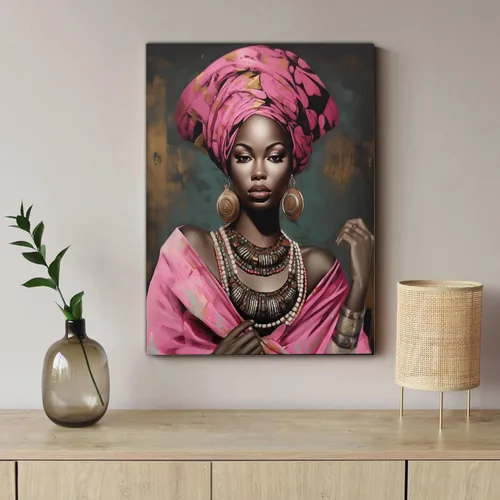 Vista 146 de Arte de pared afroamericano, decoración de rey y reina bailarín negro para sala de estar, arte de pareja de amor negro para dormitorio, lienzo