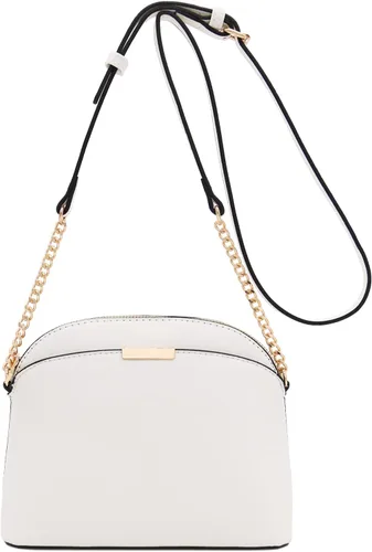 Vista 2 de FashionPuzzle Saffiano Bolso bandolera pequeño con correa de cadena