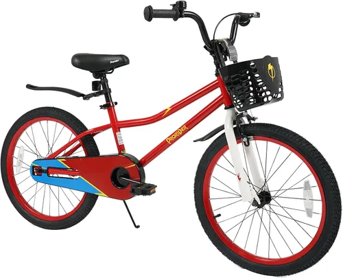 Vista 25 de COSTWAY Bicicleta para niños, 12, 14, 16, 18 pulgadas, para niños y niñas de 3 a 8 años, bicicleta para niños con ruedas de entrenamiento