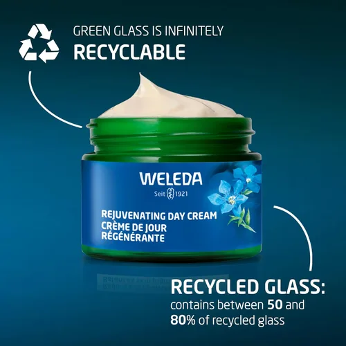 Vista 10 de Weleda Crema de día rejuvenecedora para el cuidado facial, 1.3 onzas líquidas, hidratante rico en plantas con genciana azul y Edelweiss