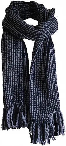 Vista 20 de Tumia LAC - Bufanda de lujo extra larga gruesa a rayas - Hecho a mano y muy cálido - Unisex
