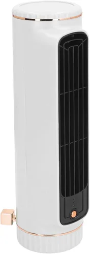 Vista 6 de Yosoo Health Gear Ventilador de torre sin aspas, ventilador portátil de escritorio, silencioso y recargable, 3 velocidades ajustables, ventilador