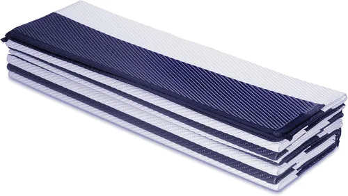 Vista 6 de FH Home - Alfombra para exteriores de camping, impermeable, resistente a la decoloración, reversible, plástico reciclado de alta calidad, a rayas