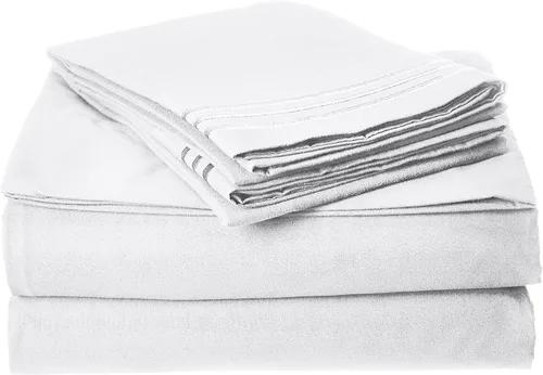 Vista 7 de Juego de ropa de cama de 4 piezas Elegant Comfort ®, suave como la seda, de lujo, de 1,500 hilos, no se arruga, con bolsillo profundo de hasta 16