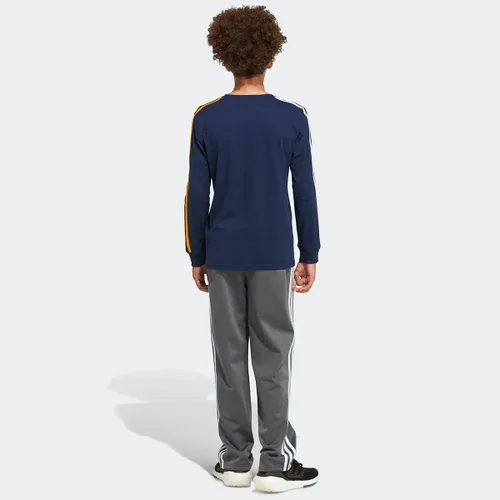 Vista 4 de adidas Camiseta de manga larga dividida de 3 rayas para niño