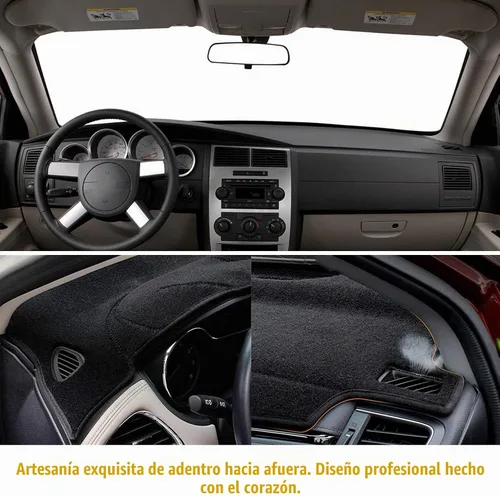 Vista 5 de Cubierta Alfombrilla Tapete para Tablero de Instrumentos Antideslizante Personalizada Compatible con Dodge Charger 2005 2006 2007 Protector Parasol