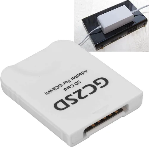 Vista 7 de Zopsc Para Wii Micro Adaptador de Tarjeta de Almacenamiento, GC2SD Adaptador de Tarjeta Micro SD Lector de Tarjetas para Consolas Wii Gamecube, Plug