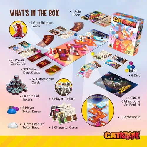 Vista 7 de CATastrophe Un Juego de 9 Vidas El Juego de Mesa Perfecto para la Noche Familiar y Amantes de los Gatos A partir de 10 años 2-6 Jugadores