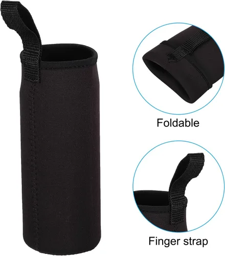 Vista 4 de PATIKIL Fundas para botellas de agua, bolsa de transporte con aislamiento de neopreno con correa para el dedo